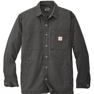 (NWT) Carhartt Mens Rugged Flex Fleece-Lined Shirt Jac Grey